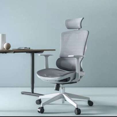 Office Chair: Modern Lumbar Support Swivel Mesh Chair image 5
