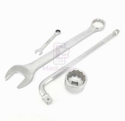 65mm Combination Spanner Wrench, Socket, and L Handle Set image 1