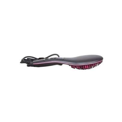 Simply Straight Hot comb/Simply Straight Ceramic Hair Brush Straightener, Black/Pink (Dual Mode Heat Change 230 Degrees image 3