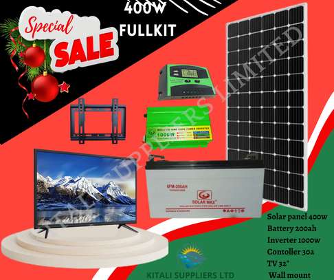 400w Solar fullkit with tv 32" image 1