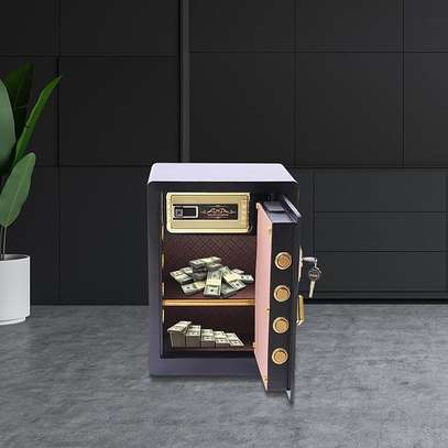 Office Safe: Brown 55kg Fireproof Home Office Safe image 4