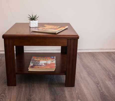 Office Table: 600MM x 600MM Mahogany Coffee Table image 1