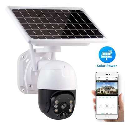 Impressive 4g Sim Card IP PTZ Outdoor Solar CCTV Camera image 1