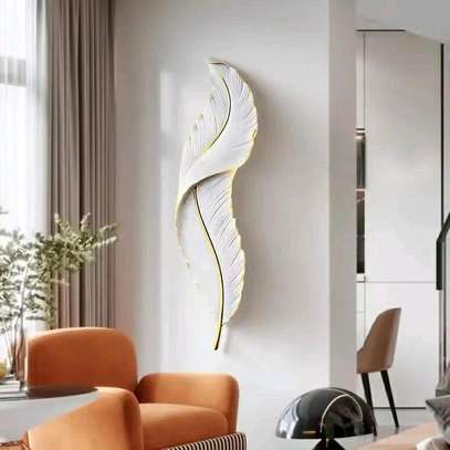 Long Hanging Nordic Feather Wall Lamp image 4