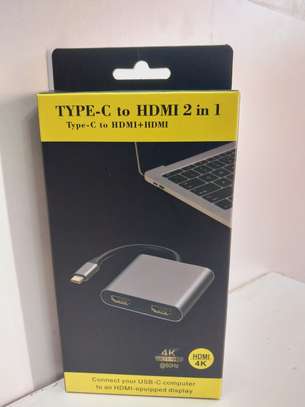 USB Type C Hub With 2 HDMI Ports image 1