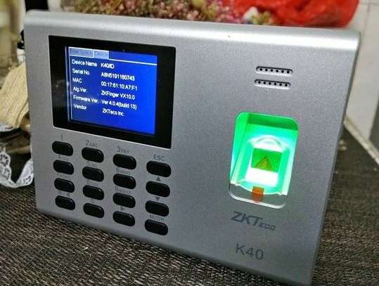 ZKteco K40 Biometric fingerprint time clock image 1