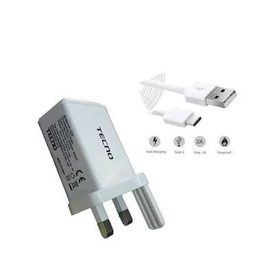 Tecno Fast Adaptive Charger for all smart phones White image 1