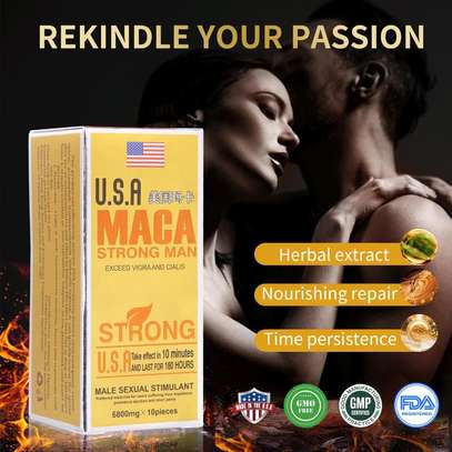 Maca

Maca USA Strong Man - Male Sexual Stimulant - 10PCS image 1