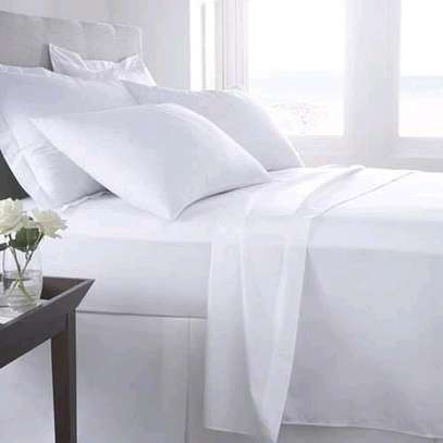 White Fitted  Cotton Bedsheets image 3