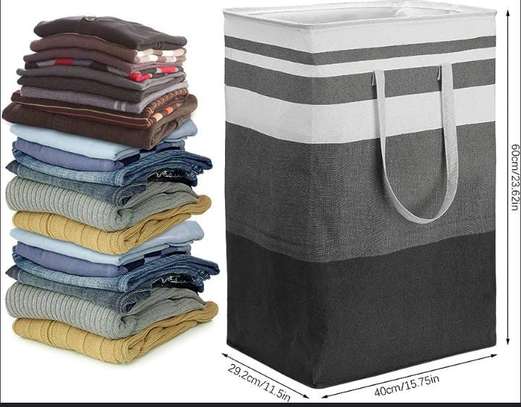 72L canvas collapsible  laundry/multi-purpose baskets image 2