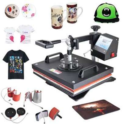 8-in-1 Combo Heat Presses Transfer Machine for T-shirt Mug Cup Hat Cap image 1