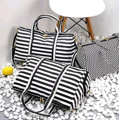 Striped Unisex Duffle Bag image 5