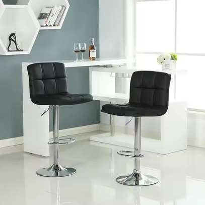 Adjustable Counter Leather Stool image 3