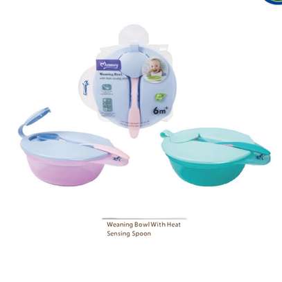 Baby Feeding Set Of Weaning Bowl With Heat Sensing Spoon image 1
