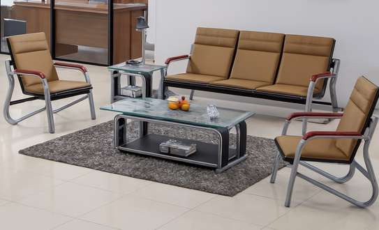 Office Sofa; Cozy Soft Stitched Lounge Sofa image 5