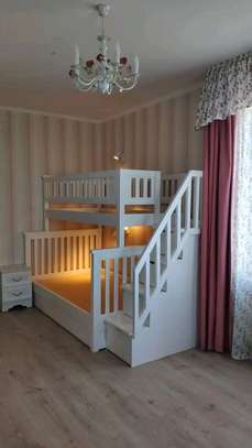 Wooden Bunk Bed Full/Twin with Storage Drawers image 8