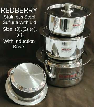 Stainless steel Induction Sufuria/ Induction Sufuria image 2