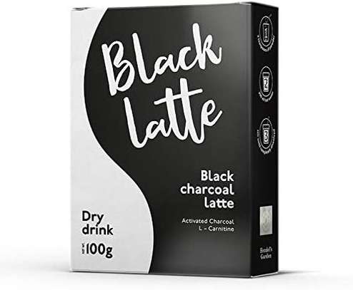 Black Latte Dry Drink Black Charcoal Latte from HENDEL LLC image 2