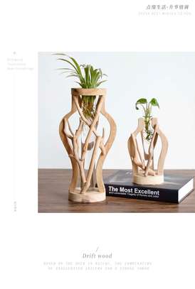 Wooden flower vases image 6