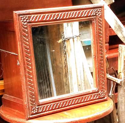 Beautiful framed mirror for both office and home decorating image 1