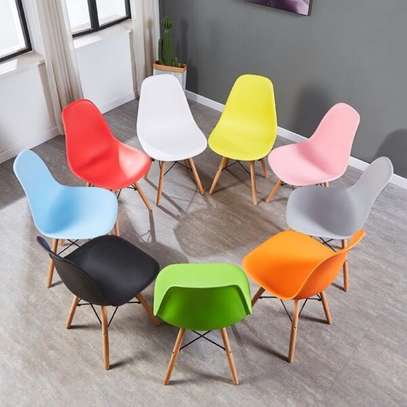 Eames Modern Plastic Chairs With Wooden Legs in Capital Centre