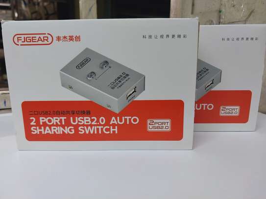 2 Port USB2.0 Auto Sharing Switch HUB For Printer Scanner image 1