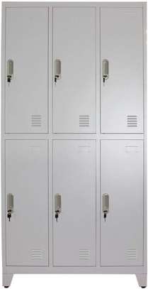 Office Cabinet:  6-Locker Modern Secure Cabinet image 6