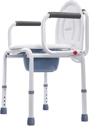STRONG ADULT POTTY COMMODE CHAIR  FOLDABLE KENYA image 1