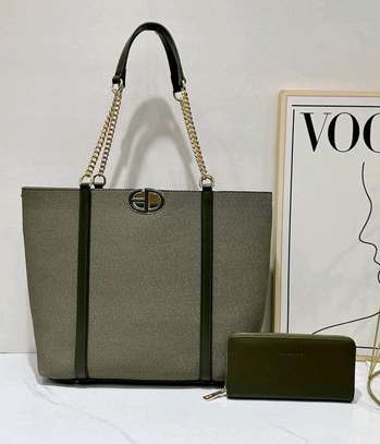 ELEGANT LADIES TOTE BAG WITH A PURSE AND LONG STRAP ONLINE image 5