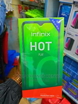Infinix Hot 10 Play, 6.82"-64GB + 4GB-6000mAh-13MP-NEW image 1
