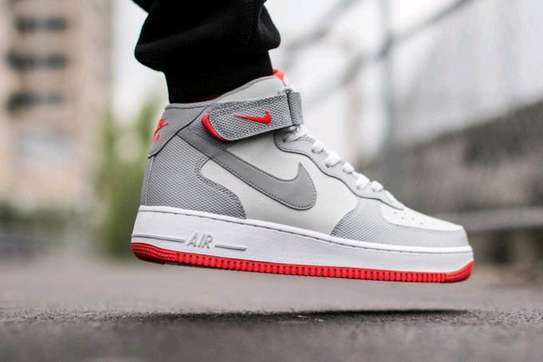 nike air force 1 mid gray