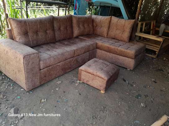 Brown 6seater l seat made by order image 3