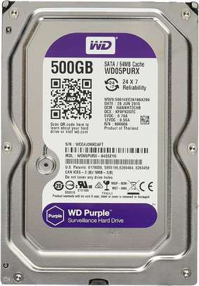 500GB WD Purple surveillance Hard drive image 1