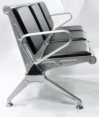 OFFICE BENCH: 3 Seater Black Boss Office Bench image 5