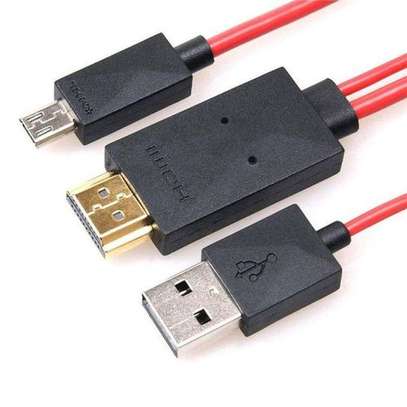 Generic MHL HDMI Adapter 1.8M Micro USB HDMI 1080P HD TV image 2