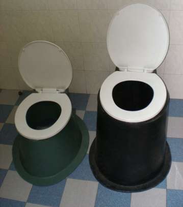 Heavy duty portable pit latrine toilet seat image 3