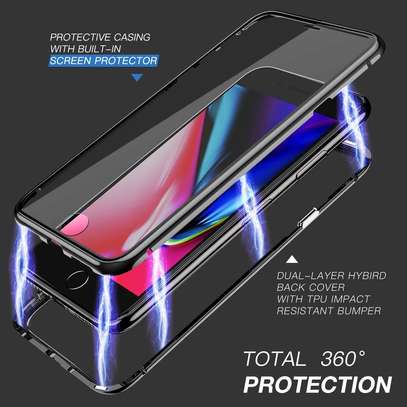 Magnetic Double-sided 360 Full Protection Glass Case for iPhone XR Xs Max image 8