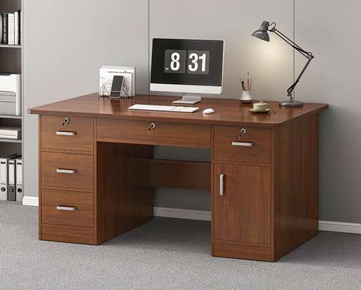 Office Desk :  Modern Computer Desk with Drawer image 2