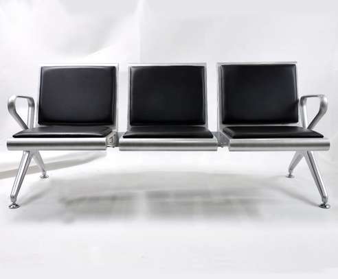 3-Seat Waiting Room Bench – Comfortable and Stylish image 1
