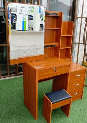 Dressers: Modern Elegant Dressing Table Vanity With Mirror image 2