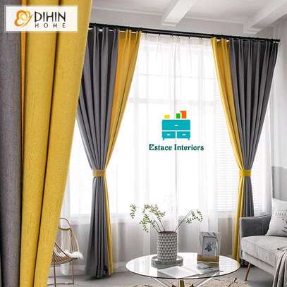 Plain colourful curtains to change the look of your home. image 1