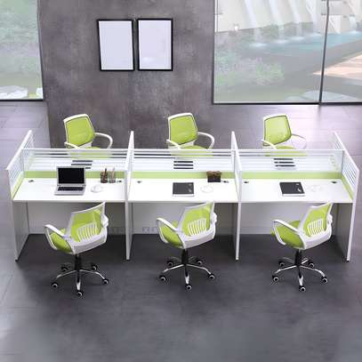 Office Workstation - 4 way modular workspace image 2