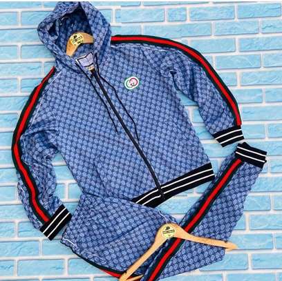 blue and red gucci tracksuit