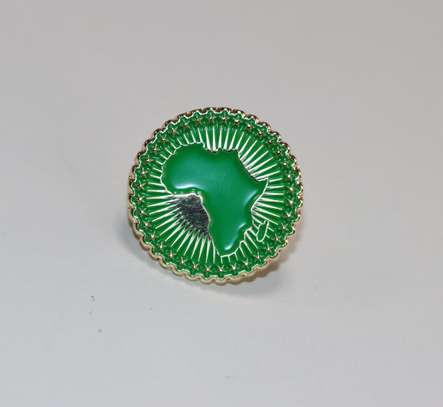 African Union Flag Lapel Pin Badge image 2