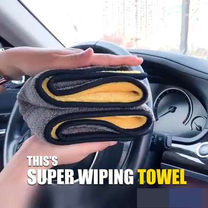 Super Absorbent Microfiber Cleaning Wiping Towel Cloth image 2