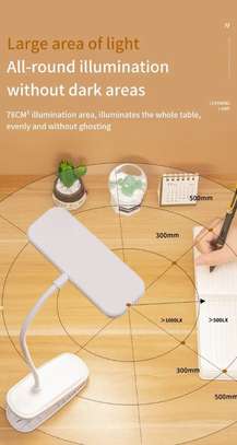 LED Flexible Rechargeable Clip-on Desk Reading Table Lamp image 5