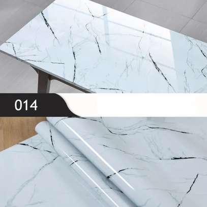 D I Y WHITE MARBLE CONTACT PAPER image 1