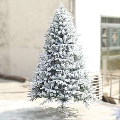 Snow flocked Christmas tree image 3