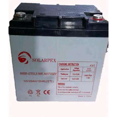 Solarpex battery  12v -26Ah image 1