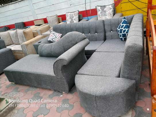 L shaped sofa set with sofabed on sell image 2